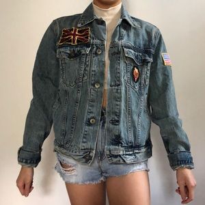 Vintage Patch Jean Jacket